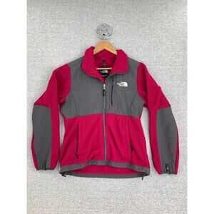 The North Face Jacket Womens Small Pink Grey Full Zip Denali Polartec Activewear